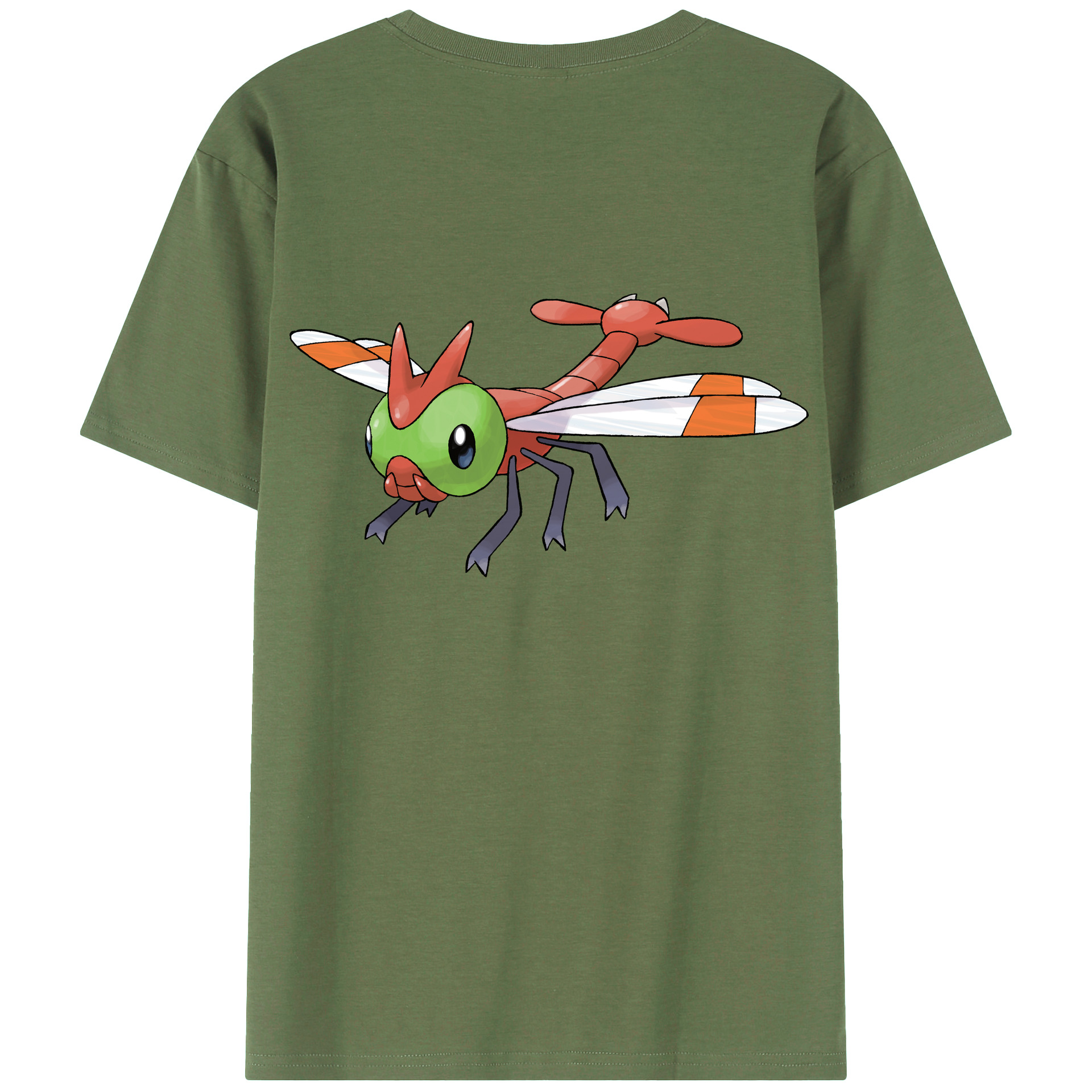 （画像用） ポケットモンスター Pokémon 綿100％ メンズ半袖Tシャツ（バックプリント） 通気性